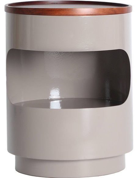 mobilier chambre chic chevet fer et bois acacia