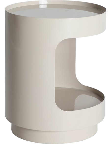 chevet contemporain en fer blanc élégant