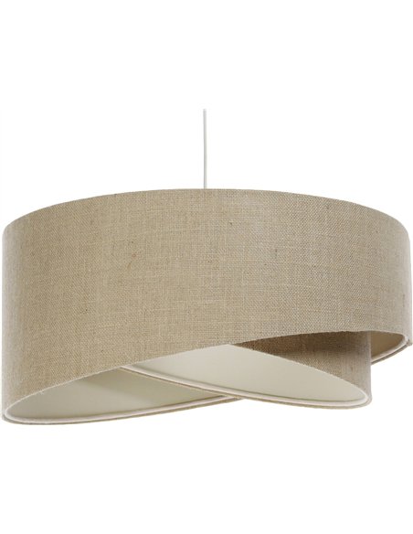 suspension bohème chanvre naturel design élégant salon