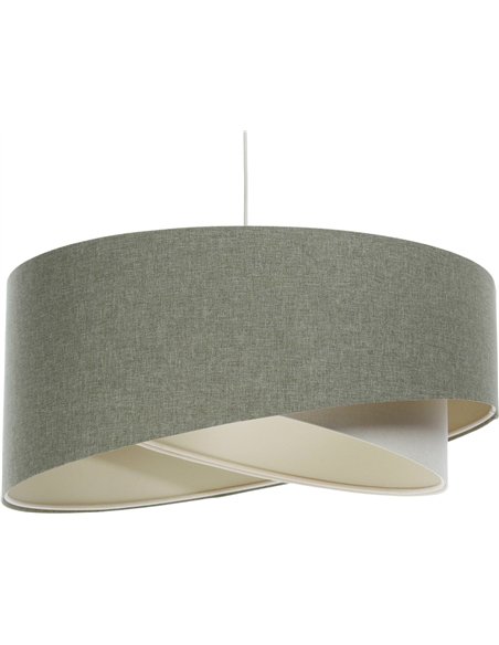 suspension boho en tissu et lin naturel élégance intérieure