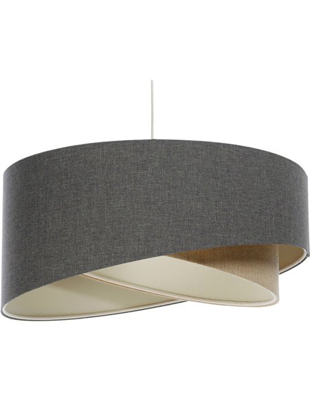 suspension bohème tissu et chanvre pour salon élégant