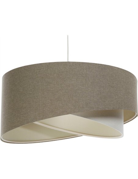 suspension bohème lin naturel salon élégant