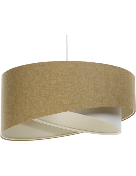 suspension bohème lin naturel pour décoration intérieure élégante