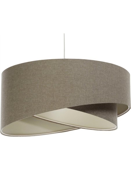 suspension boho tissu crème pour salon cosy