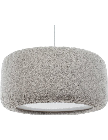 luminaire suspension nuage grise pour chambre enfant élégante