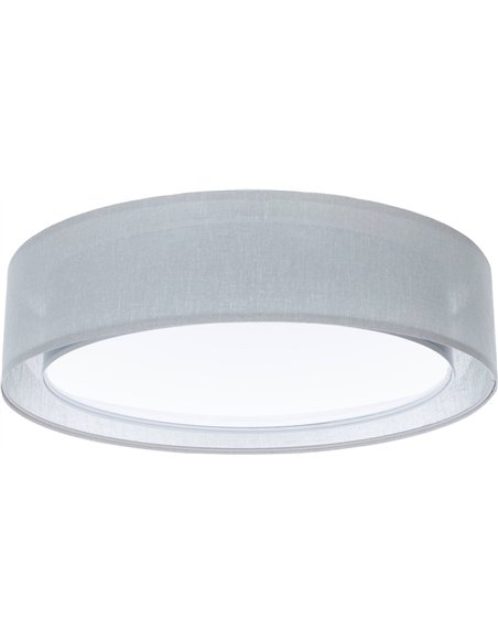 Plafonnier tissu double couche lumière douce et uniforme