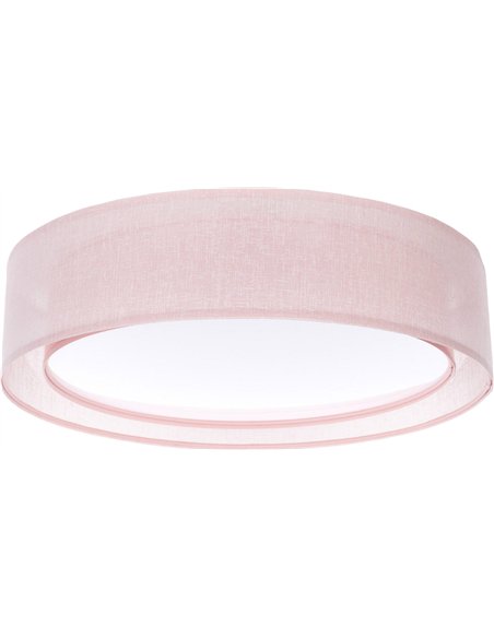 Plafonnier tissu double couche lumière douce et diffuse élégante