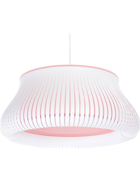 suspension blanche design moderne salon tendance