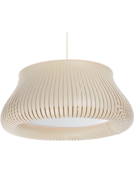 suspension design blanc moderne pour salon élégant