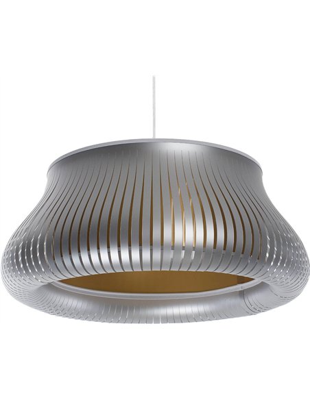 suspension blanche design moderne pour salon élégant