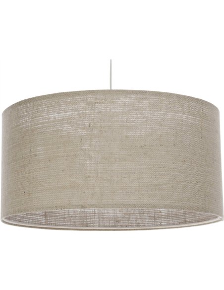 Suspension boho en chanvre naturel pour salon élégant