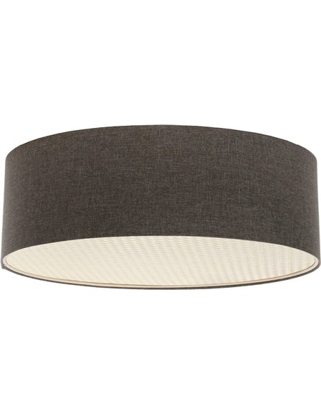 plafonnier tissu structuré style boho élégant salon