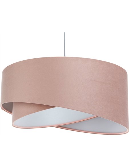 lampe suspension velours poudré chambre bébé élégante