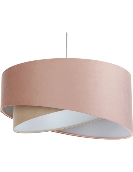 suspension velours poudré chambre bébé élégante