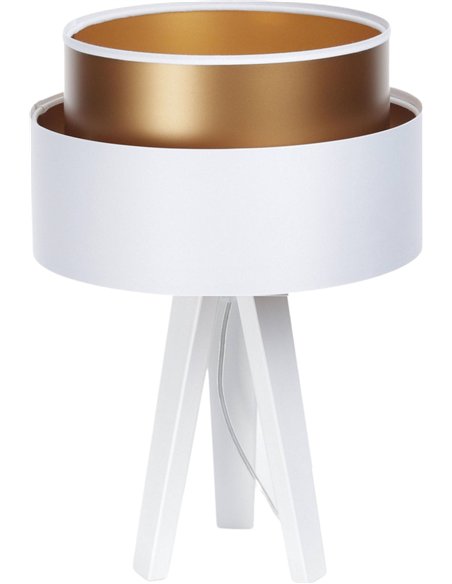 lampe à poser élégante effet cuivre intérieur moderne