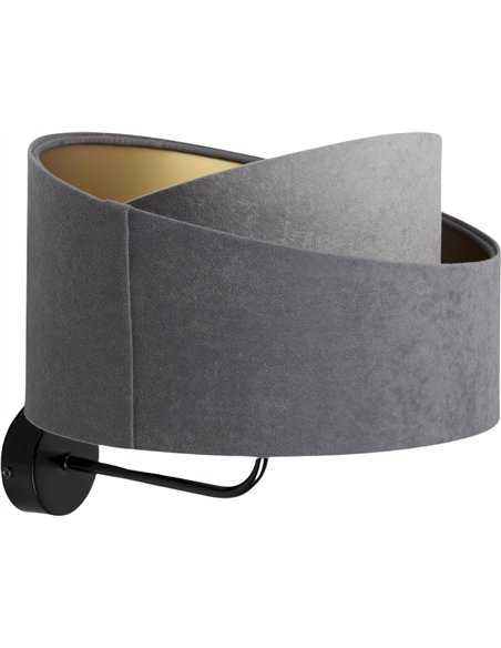 applique murale velours doré intérieur moderne chic