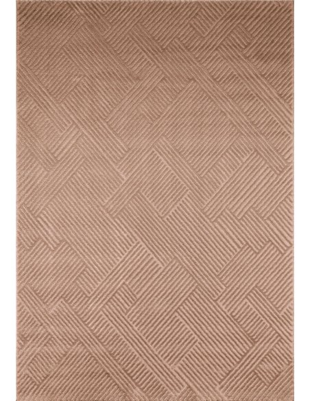 tapis motif graphique mocca style contemporain