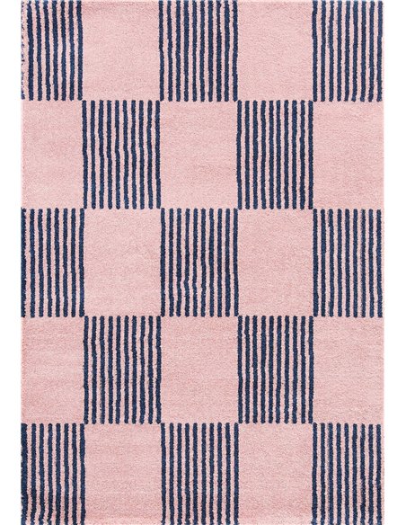 Tapis intérieur bleu confortable à poils longs