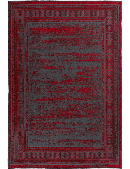 Tapis rouge à relief 3d style vintage pour salon