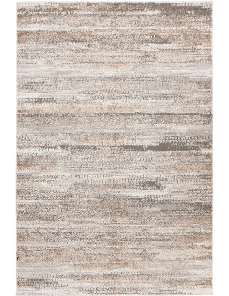 Tapis moderne argent beige à poils courts pour salon