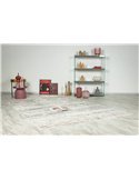 Tapis intérieur argent beige design scandinave minimaliste