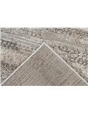 Tapis polyester argent beige robuste et durable pour couloir