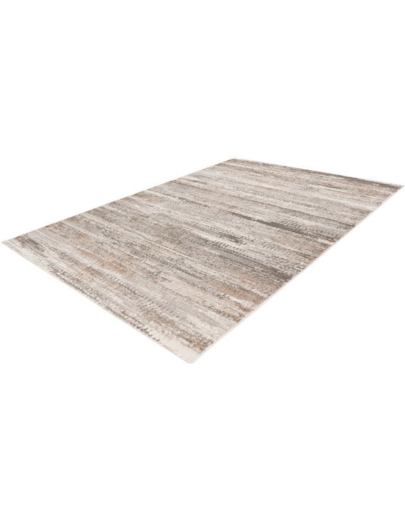 Tapis doux à poils ras argent beige compatible chauffage au sol