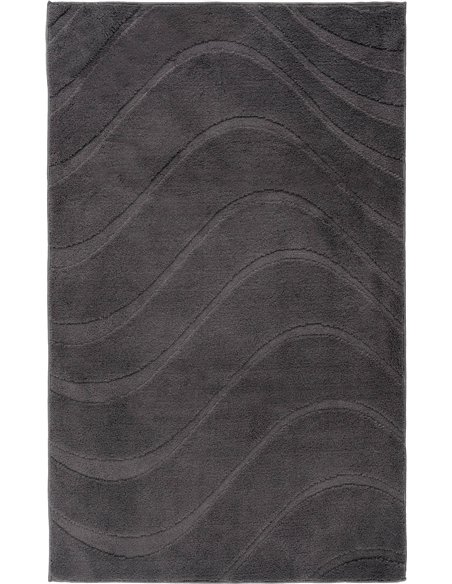 Tapis de bain gris doux et absorbant antidérapant