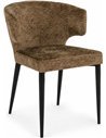 Chaise de salle à manger en tissu texturé