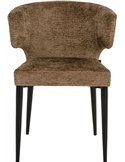 Chaise en polyester aspect texturé
