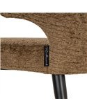 Chaise de salle à manger enveloppante en tissu
