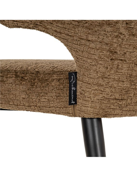 Chaise de salle à manger enveloppante en tissu