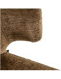 Chaise de salle à manger enveloppante en tissu