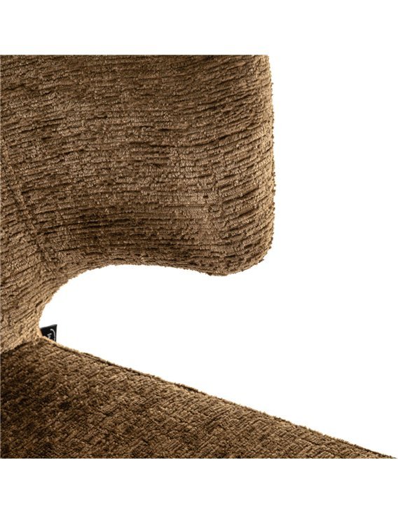 Chaise de salle à manger enveloppante en tissu