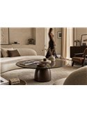 Table basse compacte aux lignes arrondies
