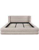 lit beige contemporain pour chambre