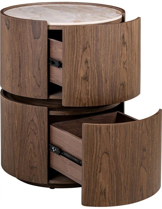Chevet design avec plateau céramique veinée