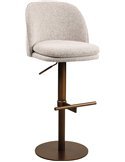 Tabouret haut avec repose pied en fer