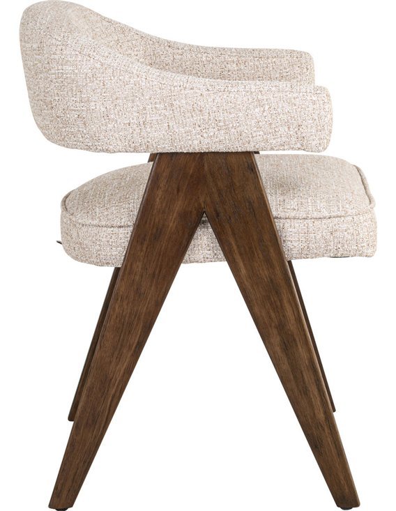 Chaise contemporaine au dossier enveloppant