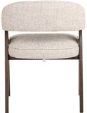 Chaise crème avec assise généreuse