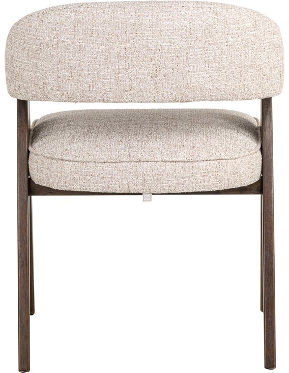 Chaise crème avec assise généreuse
