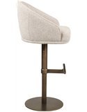 Détail du tissu texturé beige