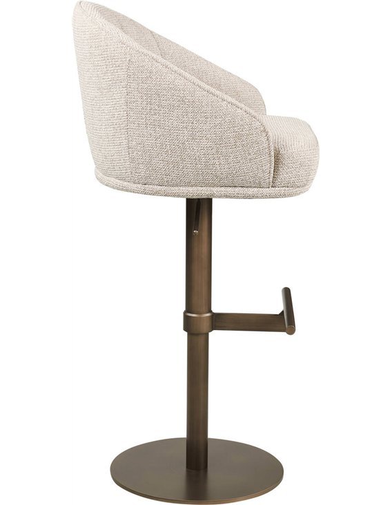 Détail du tissu texturé beige
