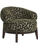 Fauteuil contemporain à assise enveloppante