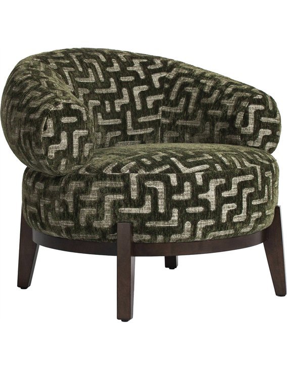 Fauteuil contemporain à assise enveloppante