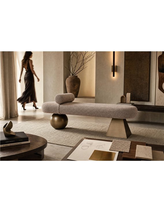 Banc rembourré chic pour entrée ou chambre