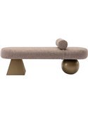 Banquette confortable avec coussin cylindrique
