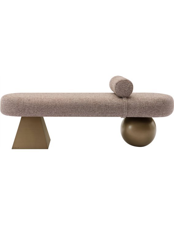 Banquette confortable avec coussin cylindrique