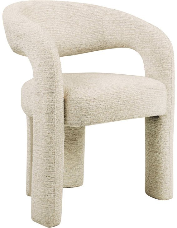 Chaise contemporaine en tissu polyester