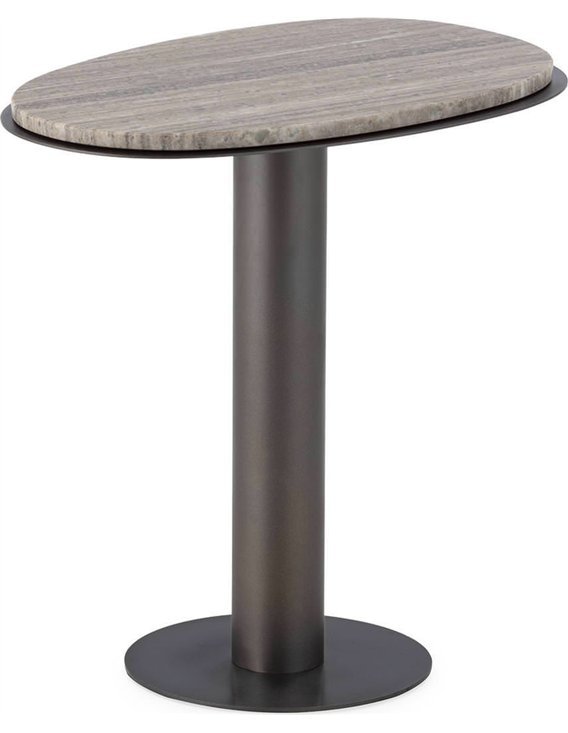 Table d’appoint élégante à plateau arrondi